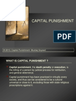 Capital Punishment: Mustaq Sayyed Section-G