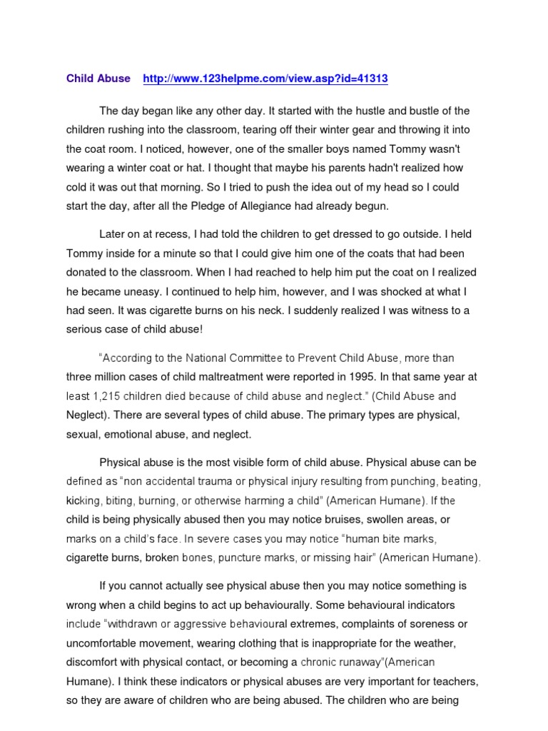 Child Abuse Child Abuse Child Protection