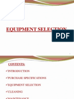 ESBD  equipment selection ppt