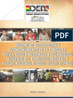 SIFDE Informe Tipnis (Version Resumida) - 2012