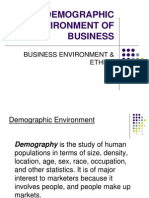 demographic environment of business