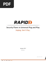 Rapid7 Whitepaper - Security Flaws in Universal Plug and Play: Unplug, Don't Play