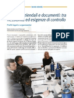 Processi Aziendali e Documenti Tra Flessibilità Ed Esigenze Di Controllo