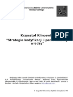 Strategie Kodyfikacji I Personalizacji Wiedzy