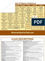 Minerals Sports Club February Fitness Schedule