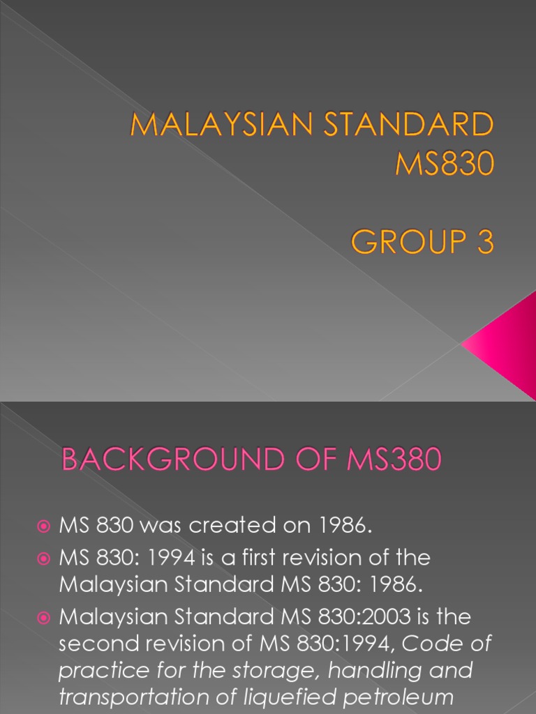 MS 830:2021 LPG Safety Standards | PDF | Business | Science & Mathematics