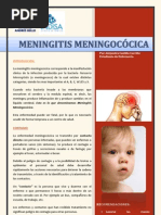 folleto de meningitis meningocócica