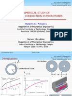 Numerical Study of Axial Back Conduction in Microtubes