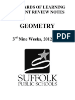 Geometry Crns 12-13 3rd Nine Weeks