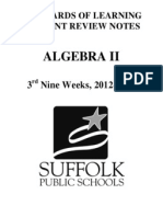 Algebra 2 Crns 12-13 3rd Nine Week