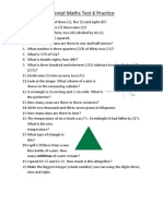 Y6 Mental Maths Test 6