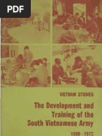 Vietnam Studies Development and Training of The South Vietnamese Army 1950-1972