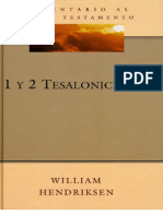 Comentario - William Hendriksen - 1 y 2 Tesalonicenses