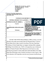 Goldfinger motion requesting return of seized assets, December 2008