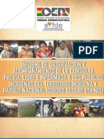 SIFDE, Informe Tipnis (Versión Completa) 2012