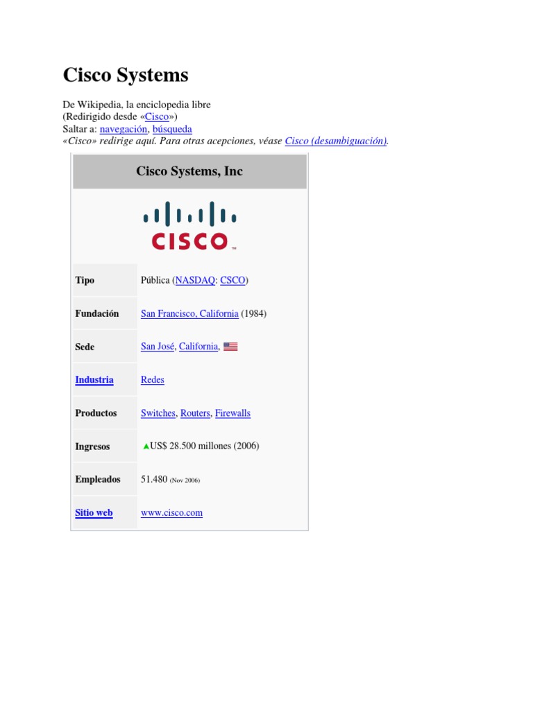 Cisco System | PDF