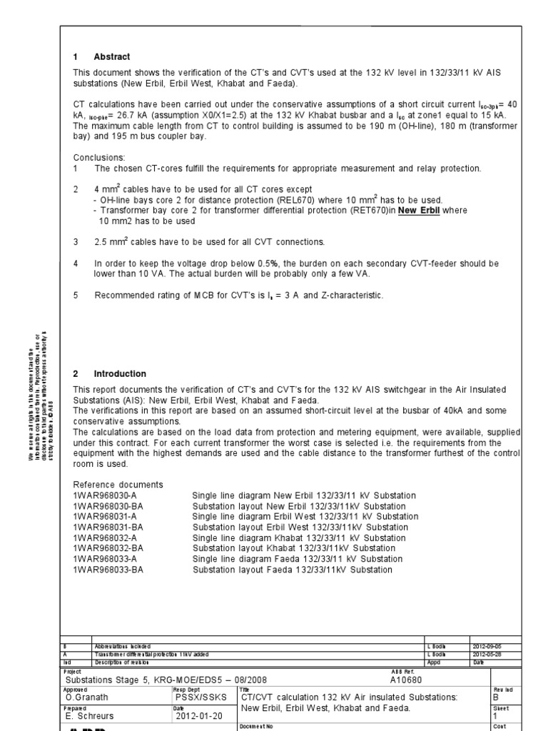 Circuit Diagram Sample 3 | PDF | Electrical Substation | Transformer