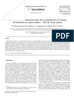 Quantification of Emissions From The Co-Incineration of Cutting Oil Emulsions in Cement Plants - Part II: Trace Species