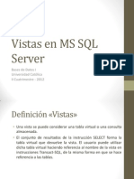 Vistas en MS SQL Server