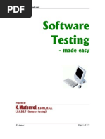 Software Testing Made Easy