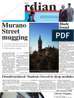 Glasgow University Guardian - September 29th 2008 - Issue 1