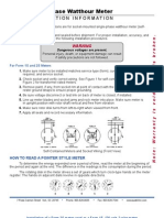 Single Phase Watthour Meter Installation