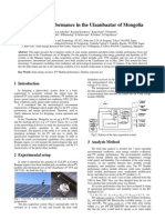 PV0716-V6 PV Module Performance in The Ulaanbaatar of Mongolia 2page TechnicalDigest PDF