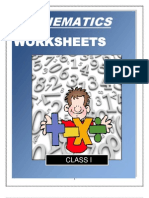 Maths Worksheets - Class I