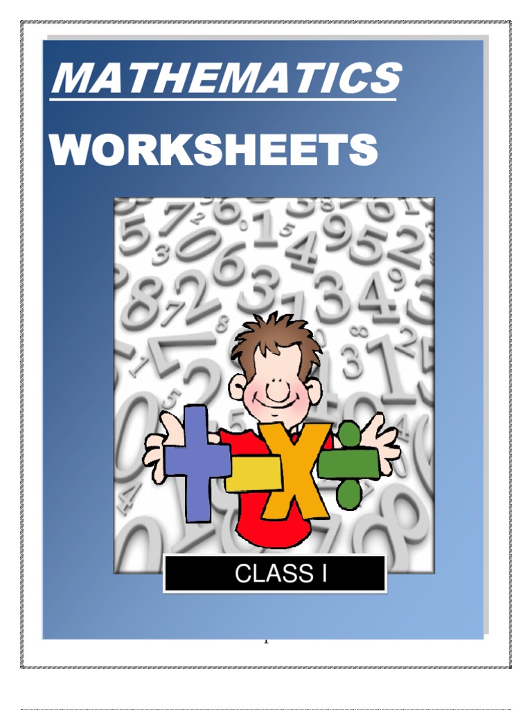 Maths Worksheets - Class I | PDF | Rupee | Understanding