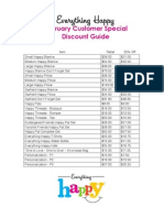 February 2013 Customer Special Discount Guide