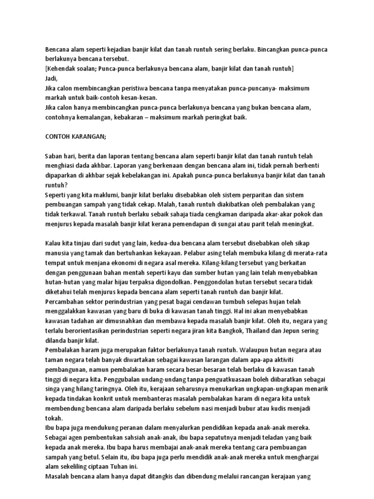 Punca Berlaku Banjir Pdf