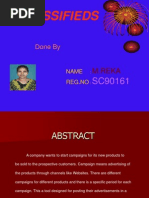 Download Online classifieds ppt by Rahul Bunti SN123436601 doc pdf