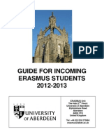 University of Aberdeen Exchange Programme Info