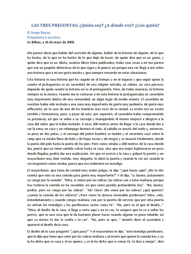 3 Preguntas Jorge Bucay Pdf Gratis