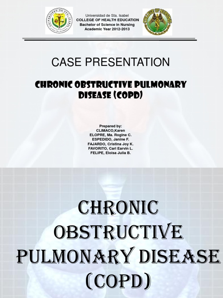 COPD Case Study and Management Guide | PDF | Chronic Obstructive ...