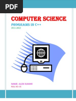 C++ Programs Class 11