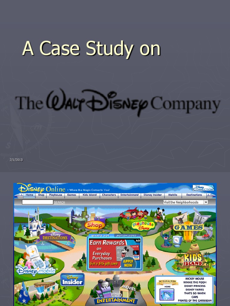 Disney Case Study PDF The Walt Disney Company Walt Disney