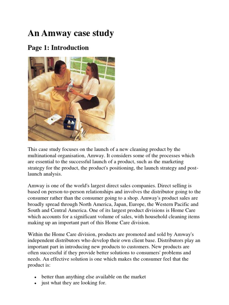Amway case study ppt image