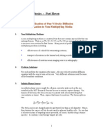 22.05 Reactor Physics - Part Eleven: Application of One-Velocity Diffusion Equation To Non-Multiplying Media