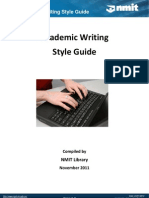 Academic Writing Style Guide