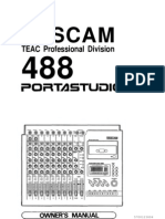 TASCAM 488 Multitrack Cassette Recorder Manual