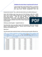 Technical Class 101 - Kalkulasi Korelasi Mata Uang Manual Via Excel