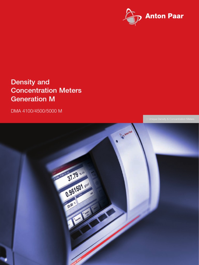 Anton Paar Densitymeter | Molar Concentration | Density