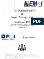Systems Engineering and Project Management