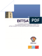 2013 BITSAT Brochure
