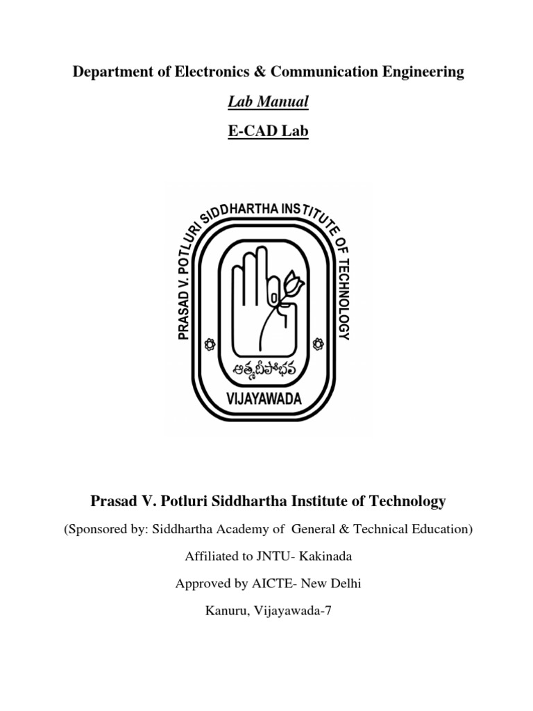 ECAD Lab Manual PDF Vhdl Logic Gate