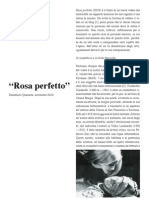Domenico Quaranta "Rosa perfetto"