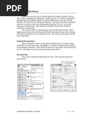 auto cad title blocks