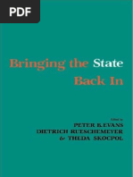 Download Peter B Evans Dietrich Rueschemeyer Theda Skocpol Bringing the State Back in 1985 by Bento Spinoza SN123489069 doc pdf