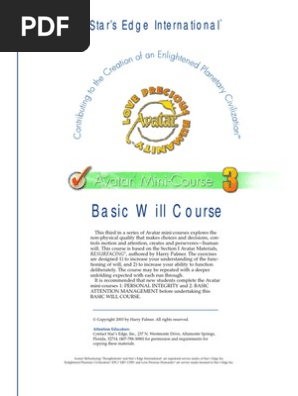 Basic Will Course - Avatar (Star's Edge International)